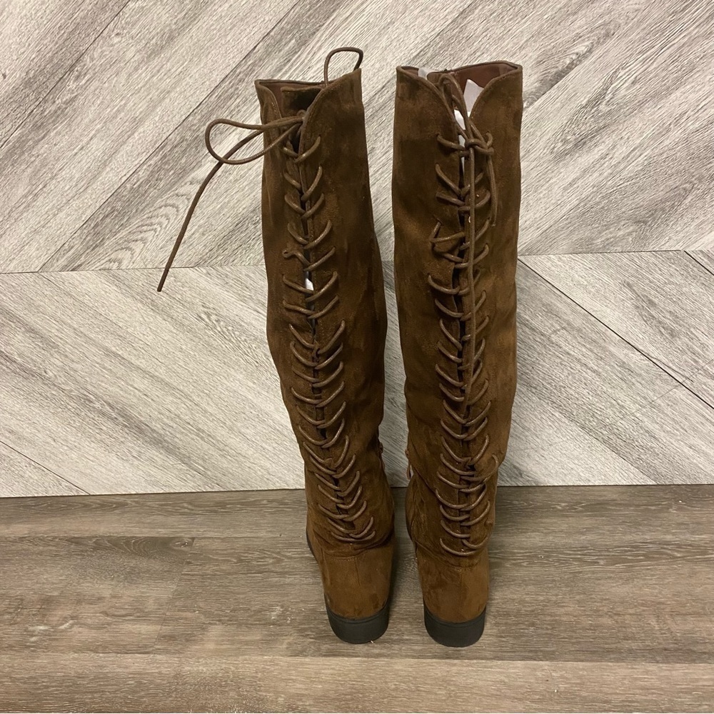 French Connection | Jasper Over The Knee Boots Brown Size 6 - Picture 6 of 8